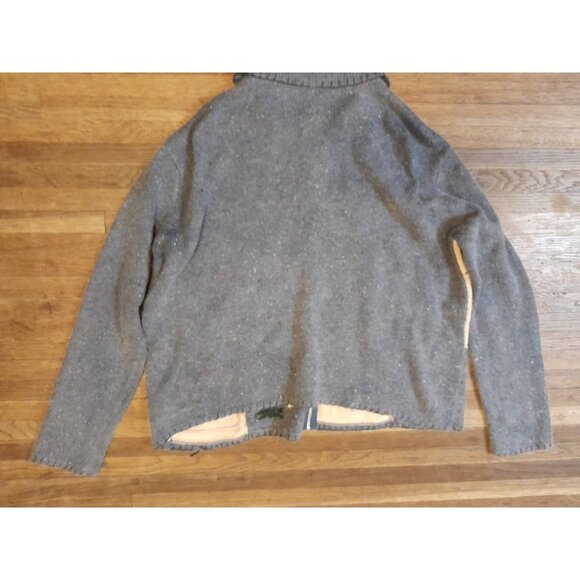 Vintage Womens Embroidered Patchwork Holiday 3D Christmas Zip Size XL Cardigan - Picture 8 of 12